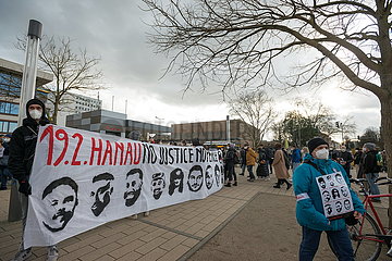 Gedenken an die Opfer des rechtsterroristischen Anschlags Hanau 2020
