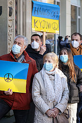 Demonstration gegen Krieg in der Ukraine  Wesel  Nordrhein-Westfalen  Deutschland