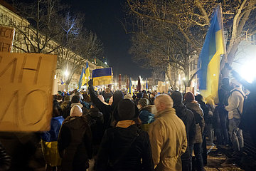 Demonstration gegen Russlands Ueberfall auf die Ukraine