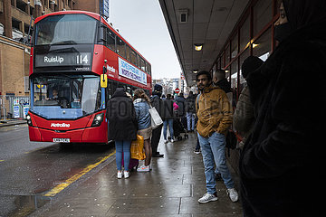 Großbritannien-London-Underground-Arbeiter-Strike