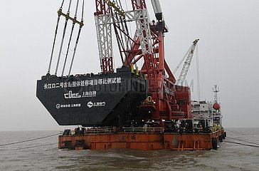 China-Shanghai-alte Schiffbruch-Sanierung (CN)