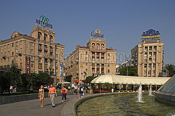 UKRAINE. Kiew. Unabhängigkeitsplatz  Maidan Nezalezhnosti