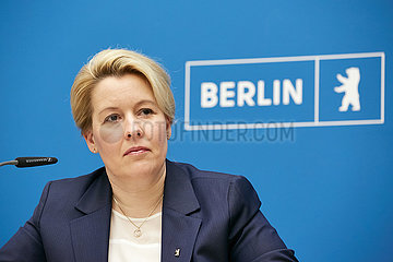 Berlin  Deutschland - Franziska Giffey  die Regierende Buergermeisterin von Berlin