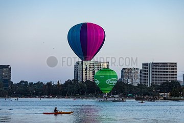 Australien-Canberra-Heißluftballon