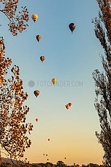 Australien-Canberra-Heißluftballon