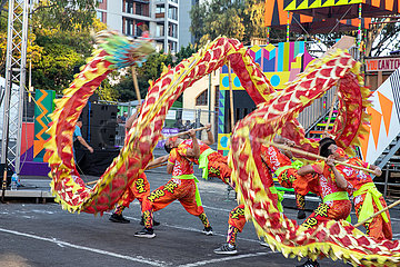 Südafrika-Kapstadt-Carnival-chinesische Gemeinschaft