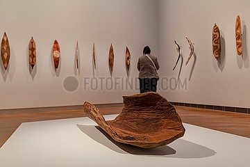 Australien-Canberra-indigene Kunstausstellung