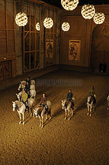 Frankreich. Yvelines (78) Versailles. Academie du Spektakel Equestre (Equestrian Academy Show) Manege von Castle Grande Ecurie