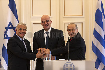 Griechenland-athen-israel-cypreprus-fm-trilaterales Treffen