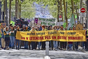 Umwelt-Demonstration in Frankreich