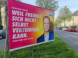 FDP-Plakat zur NRW-Landtagswahl 2022