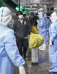 China-Shanghai-Makeshift-Krankenhaus-Covid-19-Patienten-Release (CN)
