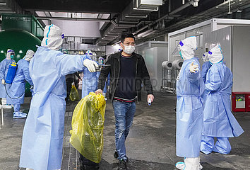China-Shanghai-Makeshift-Krankenhaus-Covid-19-Patienten-Release (CN)