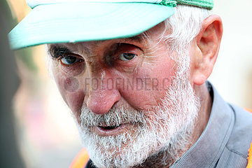 Batumi  Georgien  alter Mann im Portrait