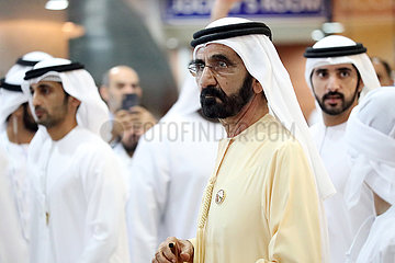 Dubai  Vereinigte Arabische Emirate  Sheikh Mohammed bin Rashid al Maktoum (in gelb)  Staatsoberhaupt und Verteidigungsminister