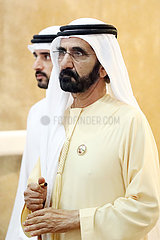 Dubai  Vereinigte Arabische Emirate  Sheikh Mohammed bin Rashid al Maktoum  Staatsoberhaupt und Verteidigungsminister und sein Sohn Sheikh Hamdan bin Mohammed al Maktoum