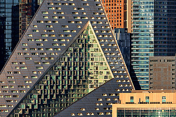 United States  New York City  Manhattan  Midtown. The luxury apartment complex Via West 57 with its unique shapes and modern design