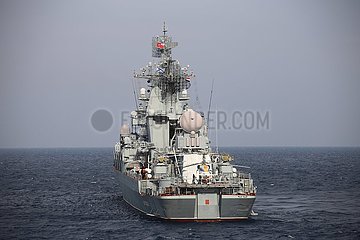 Russland-Moskau-Cruiser Moskva-Sinking