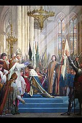 France. Marne (51) Reims  where Charles VII was crowned King of France in the presence of Joan of Arc on July 17  1429: Joan of Arc at the coronation of King Charles VII  by Ingres  1854.