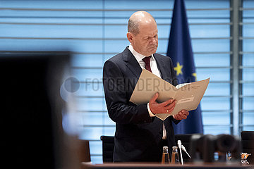 Olaf Scholz  cabinet meeting