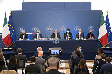 Italien-Rome-PM-Press-Konferenz