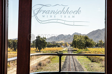 Südafrika-Franschhoek-Wine-Straßenbahn