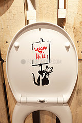 The Mystery of Banksy - An Unauthorized Exhibition - TOILET SEAT