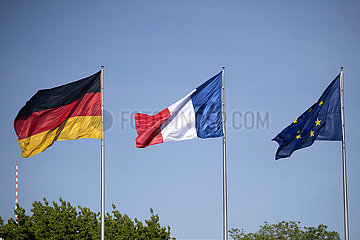 Flags of Germany  European Union and France