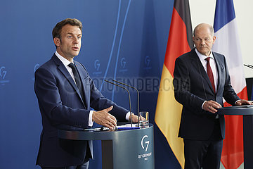 Bundeskanzleramt - Treffen Macron Scholz