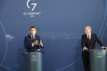 Bundeskanzleramt - Treffen Macron Scholz