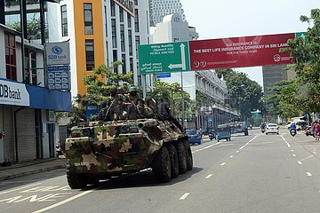 Sri Lanka-Colombo-Curfew