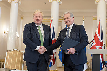 FINLAND-HELSINKI-PRESIDENT-BRITAIN-PM-MEETING