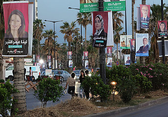 Libanon-Beirut-parlamentarische Wahlböster