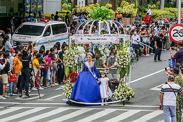 Philippinen-Quezon-Miss Philippinen 2022-Flores de Mayo Prozession