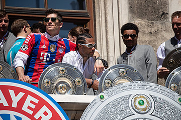 Der FC Bayern feiert die Meisterschaft