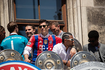 Der FC Bayern feiert die Meisterschaft