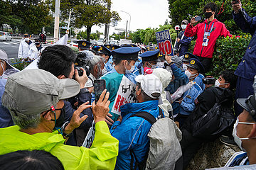Japan-Okinawa-50-jähriges Jubiläums-Protest