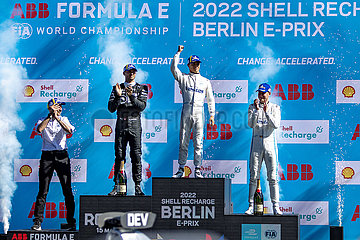 2022 Shell Recharge Berlin E-Prix Siegerehrung Sonntag
