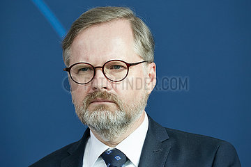 Berlin  Deutschland - Ministerpraesident der Tschechischen Republik Petr Fiala.