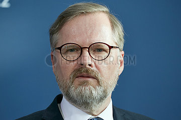 Berlin  Deutschland - Ministerpraesident der Tschechischen Republik Petr Fiala.