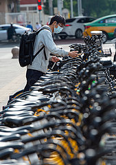 China-Beijing-Covid-19-Prävention und Kontrollbikes (CN) (CN)