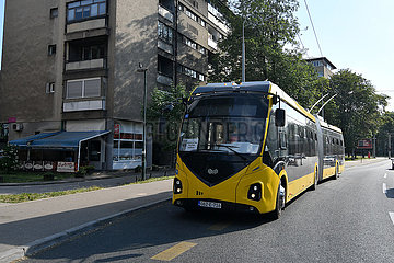 Bosnien und Herzegowina-sarajevo-New Trolleybus