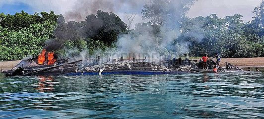 Philippinen-Quezon-Provinz-Ferry-Feuer