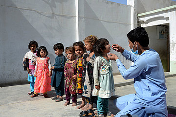 Afghanistan-Kandahar-Polio-Impfung