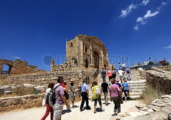 Jordan-Jerash-römisch-archäologischer Ort-Tourismus
