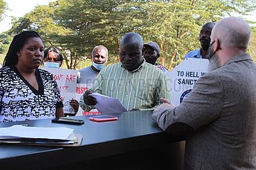 Simbabwe-Harare-Protest-Anti-Sanktionen