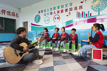 CHINA-HEILONGJIANG-HARBIN-RURAL MUSIC CLASS (CN)