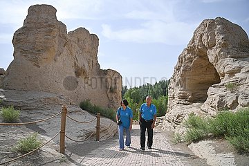 CHINA-XINJIANG-TURPAN-JIAOHE ANCIENT CITY-CONSERVATORS (CN)