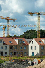 Deutschland  Bremen - Baustelle fuer eine Wohnsiedlung