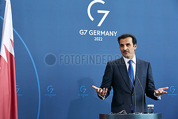Berlin  Deutschland - Der Emir von Katar Tamim bin Hamad Al Thani.